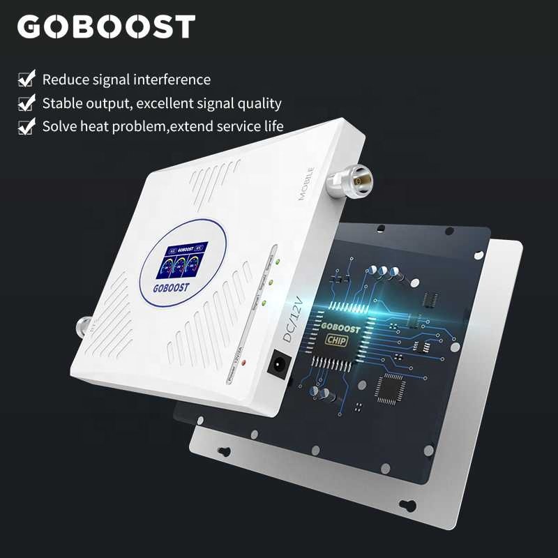Goboost high quality amplifier 850 900 2100 triband cdma gsm wcdma 2g 3g 4g mobile signal booster